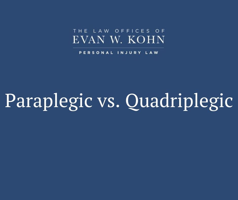 Paraplegic vs. Quadriplegic