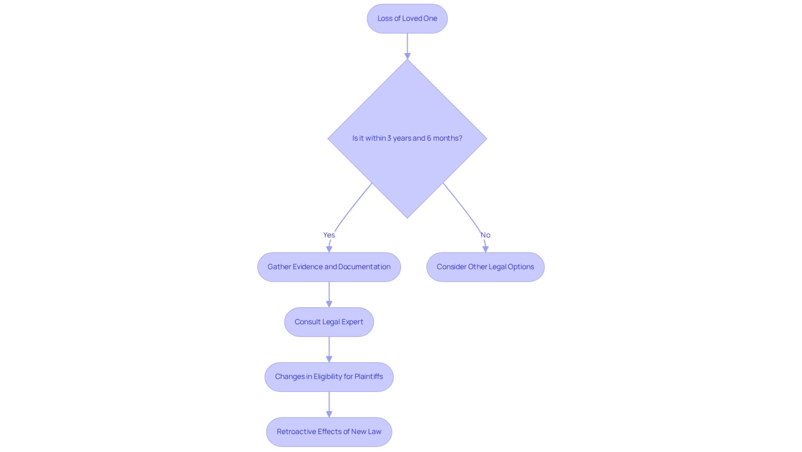 This flowchart guides families through the process of filing a wrongful death claim. Each box represents a step or decision point. Follow the arrows to see the path you need to take, and remember that understanding your rights is crucial for seeking justice.